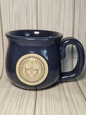 Sunset Hill stoneware Blue Round Mug Great Seal of the Navajo Nation