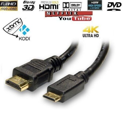 Sony HDR CX110,CX115,CX116,CX12,CX150 Mini HDMI PER COLLEGARE TV HDTV 3D 1080P - Foto 1 di 1