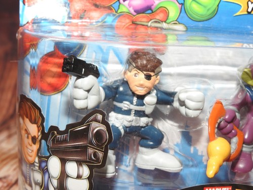 NEW SEALED Superhero Squad NICK FURY & SKRULL SOLDIER 2008 - Picture 7 of 10