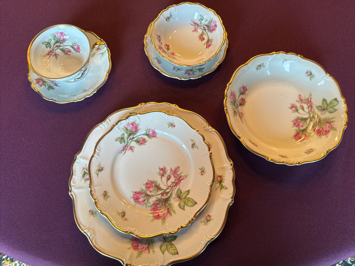Edelstein Mary-Theresa 92 Pc Moss Rose 16703 Fine China | eBay