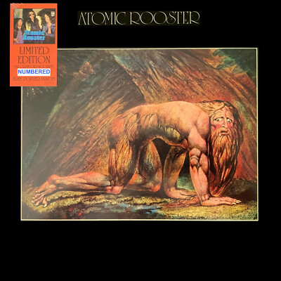 FREE 12'' REPRO w/ATOMIC ROOSTER DEATH WALKS BEHIND YOU 180g #367 ORANGE VINYL LP
