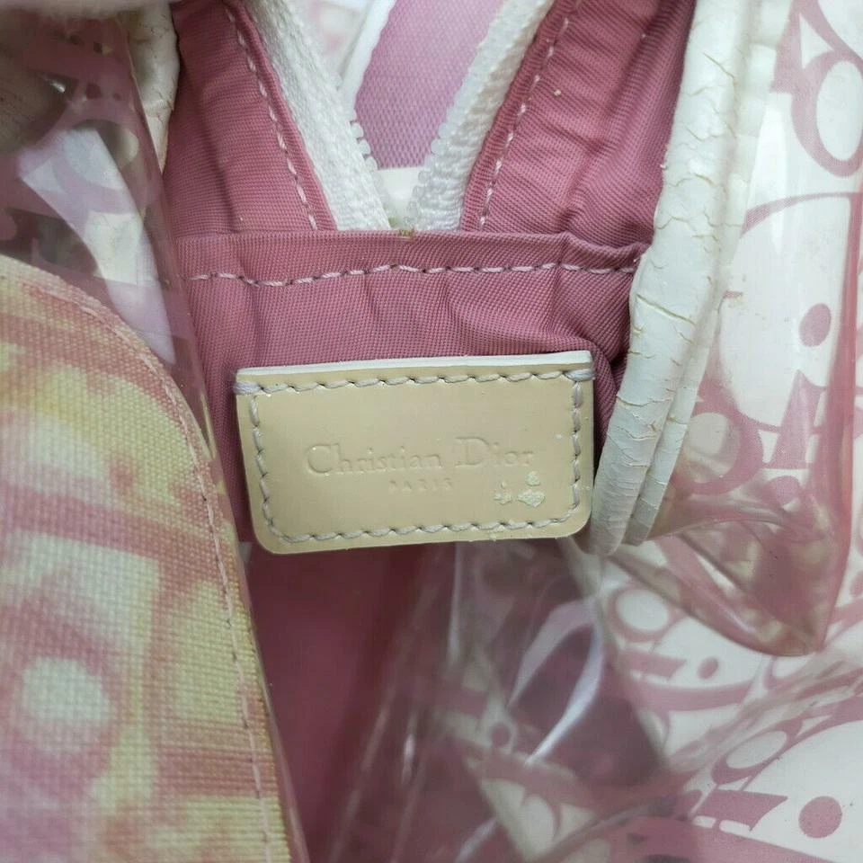 Christian Dior Clear Pink Monogram Trotter Messenger Bag 857453
