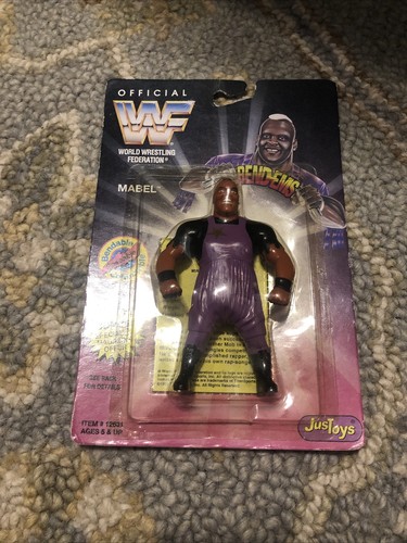 WWF JUSTOYS  MABEL BENDEM WRESTLING FIGURE Bendabl...