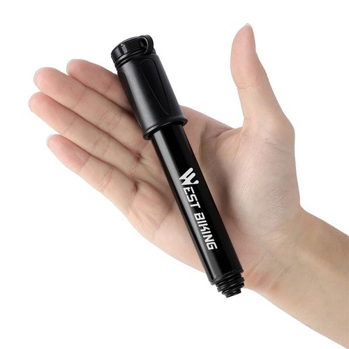 WEST BIKING 100Psi Mini Bike Pump Aluminum Alloy Bicycle Hand Air Pump Tire - Picture 3 of 8
