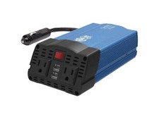 Tripp Lite 375 Watts Car Power Inverter 2 Outlets 2-Port USB Charging AC to DC 