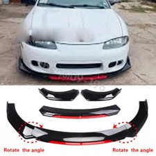 For Mitsubishi Eclipse Mk2 95-99 Front Bumper Splitter Spoiler Diffuser Red Lip