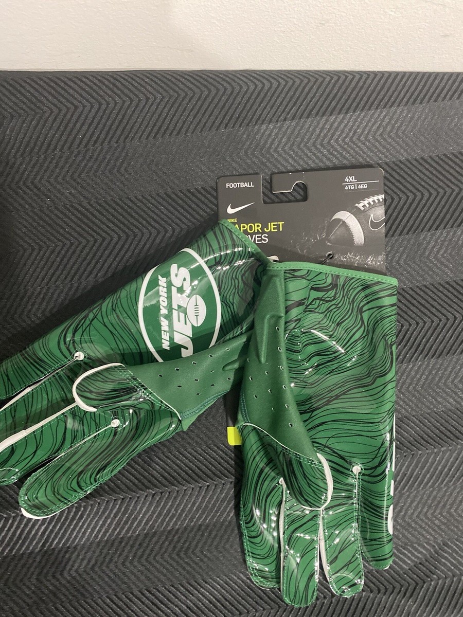Nike Vapor Jet NFL New York Jets Gloves Men's CK2865 327 Sz
