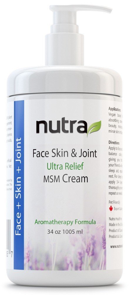 Крем для лица, кожи и суставов Nutra Health Ultra Relief с помпой, 34 унции (960 мл)