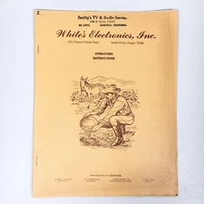 Vintage White's Electronics OPERATORS INSTRUCTIONS - Metal Detector Oremaster