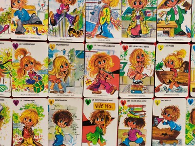 Ancien Jeu De 7 Familles – Les Gamins De Paris – Année 1970 – Vintage