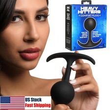 Premium Silicone Weighted Anal Butt Plug Anal Beads Sex Toy Trainer Extender