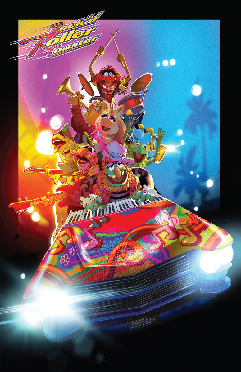 Disney Hollywood Studios Muppets Rock N Roller Coaster Poster