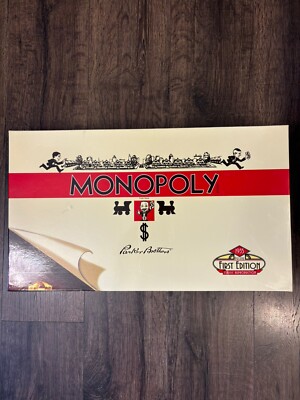 RARE Monopoly 1935 Deluxe First 1st Edition Reproduction Wood Case