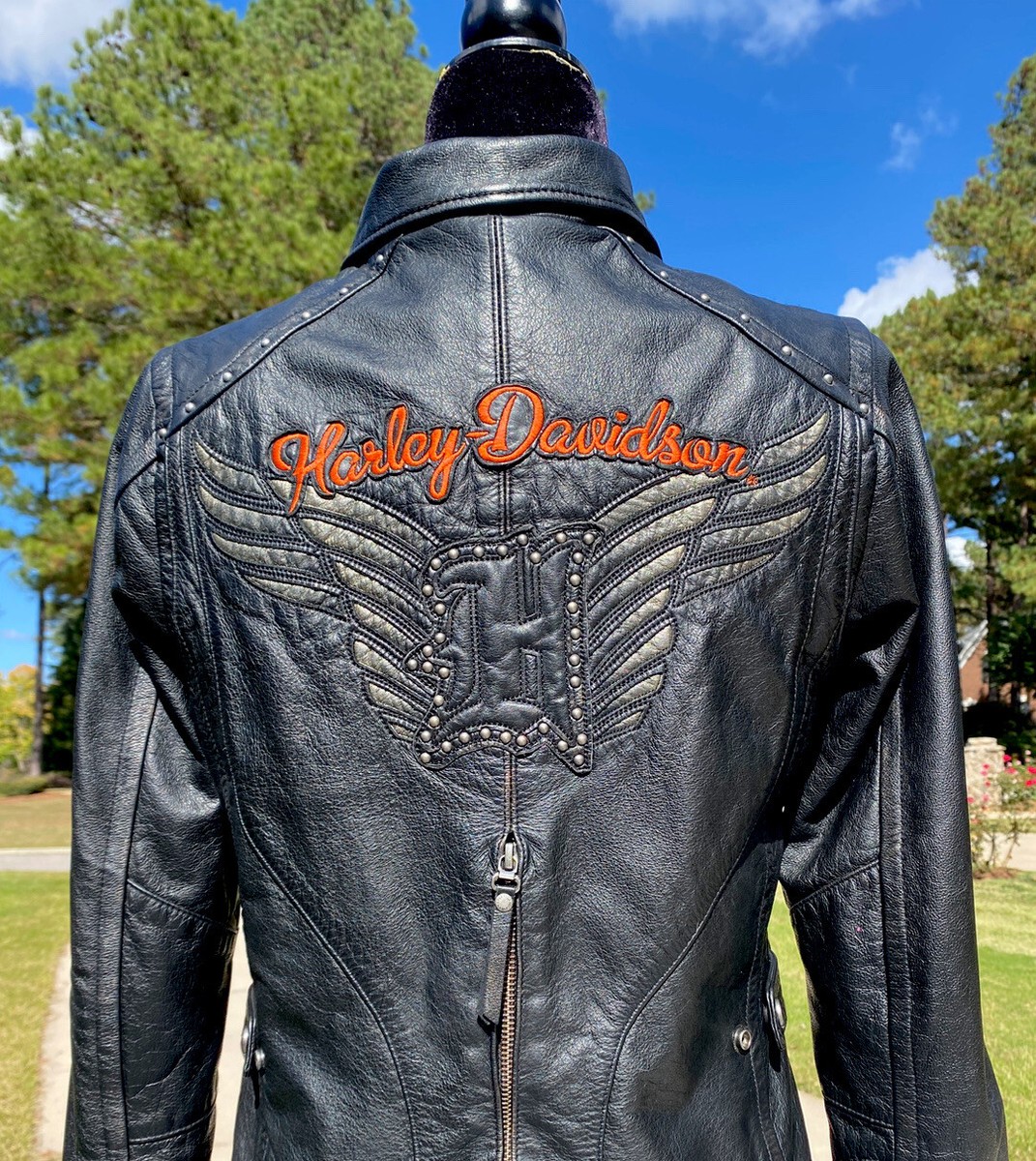 Harley Davidson Women PAXTON Leather Jacket Embroidered 97174-14VW