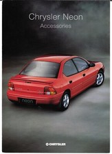 Chrysler Neon Accessories 1996-1998 UK Market Foldout Sales Brochure