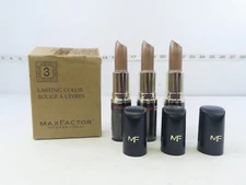 NEW - MAX FACTOR LASTING COLOR LIPSTICK 3-PACK EXHILARATED #1847