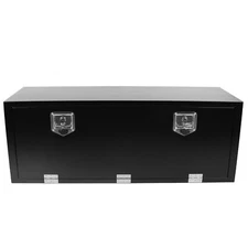 48"X18"X18" Steel Underbody Truck Tool Box Trailer Flatbed Storage w/Lock Black
