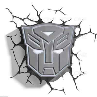 SALE Transformers Autobot Shield 3D Deco Wall LED Night Light Nightlight Hot