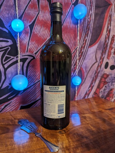 Französischer Absinth absente Absinth grüne Fee leere Glasflasche mit Löffel - 750ml - Bild 2 von 7