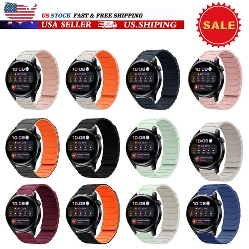 For Samsung Galaxy Watch 7 6 5 4 FE Silicone Magnetic Band Replacement Strap