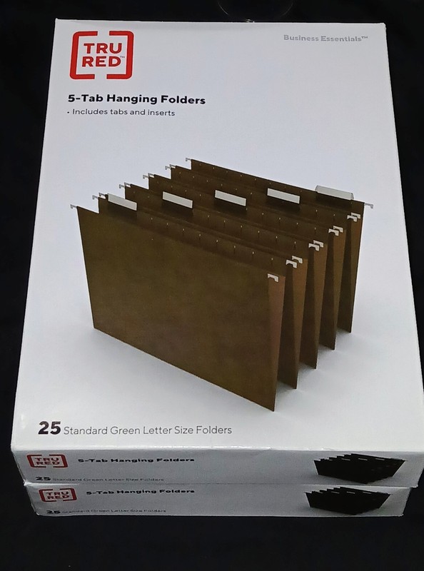 Lot Of 2 Boxes, Hanging File Folders, Letter Size, 25pcs Ea. 4 More Available! 