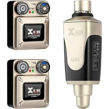 Xvive U45 In-Ear Wireless Monitor System Transmitter/2 Receivers 5.8 GHz Gold