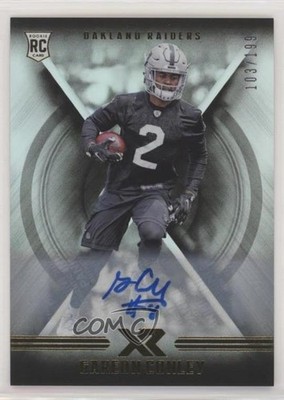 2017 Panini XR Rookies Auto 103/199 Gareon Conley #128 Rookie Auto RC u3v