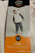 Hyde and EEK Boutique Infant Lamb Costume Set 6-12 Months Hooded White/Gray