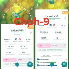 Pokemon Shiny Latios LV50 3moves 2020 GO - TRA'DE Lucky guaranteed - Description