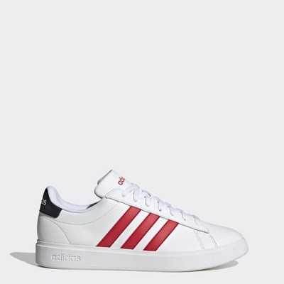 Adidas Grand Court 2.0 Cloudfoam Men’s/Youth  Size 6.5 Pre-owned White/Maroon adidas Grand Court 2.0 Cloudfoam Men main image 3