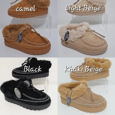 HK SHOES WOMENS LADIES INDOOR OUTDOOR SLIPPER SHOES AZTEC DETAIL FAUX FUR SHOE SIZE 3 - 8