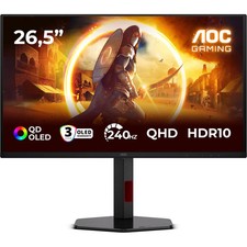 AOC Q27G4ZDR 26.5 Zoll QHD Gamng Monitor Schwarz/Rot OLED