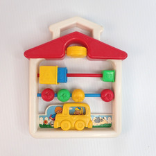 Vintage Fisher Price Crib Toy 1062 Busy Board from 1991