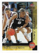 2000-01 Fleer Premium Avery Johnson San Antonio Spurs Basketball Card #22