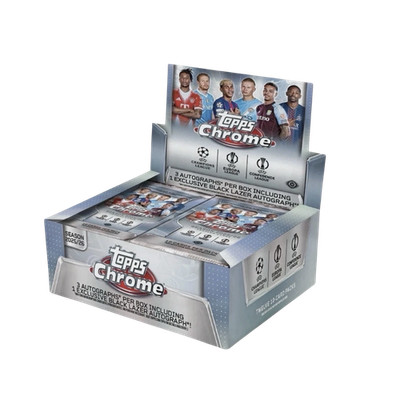   SOC 2025-26 Topps Chrome UEFA Club Competitions Jumbo Box Rip N Ship