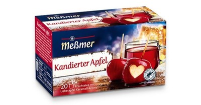 Messmer fruit tea CANDIED APPLE  1 box/ 20 tea bags Made in Germany FREE SHIP