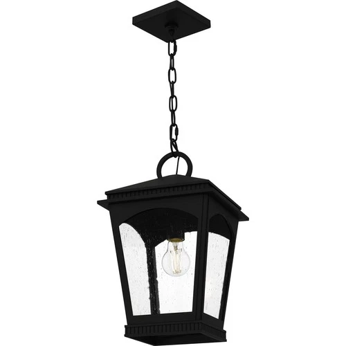 Earth Black Outdoor Hanging Lantern from the Huck Collection - Picture 4 of 5