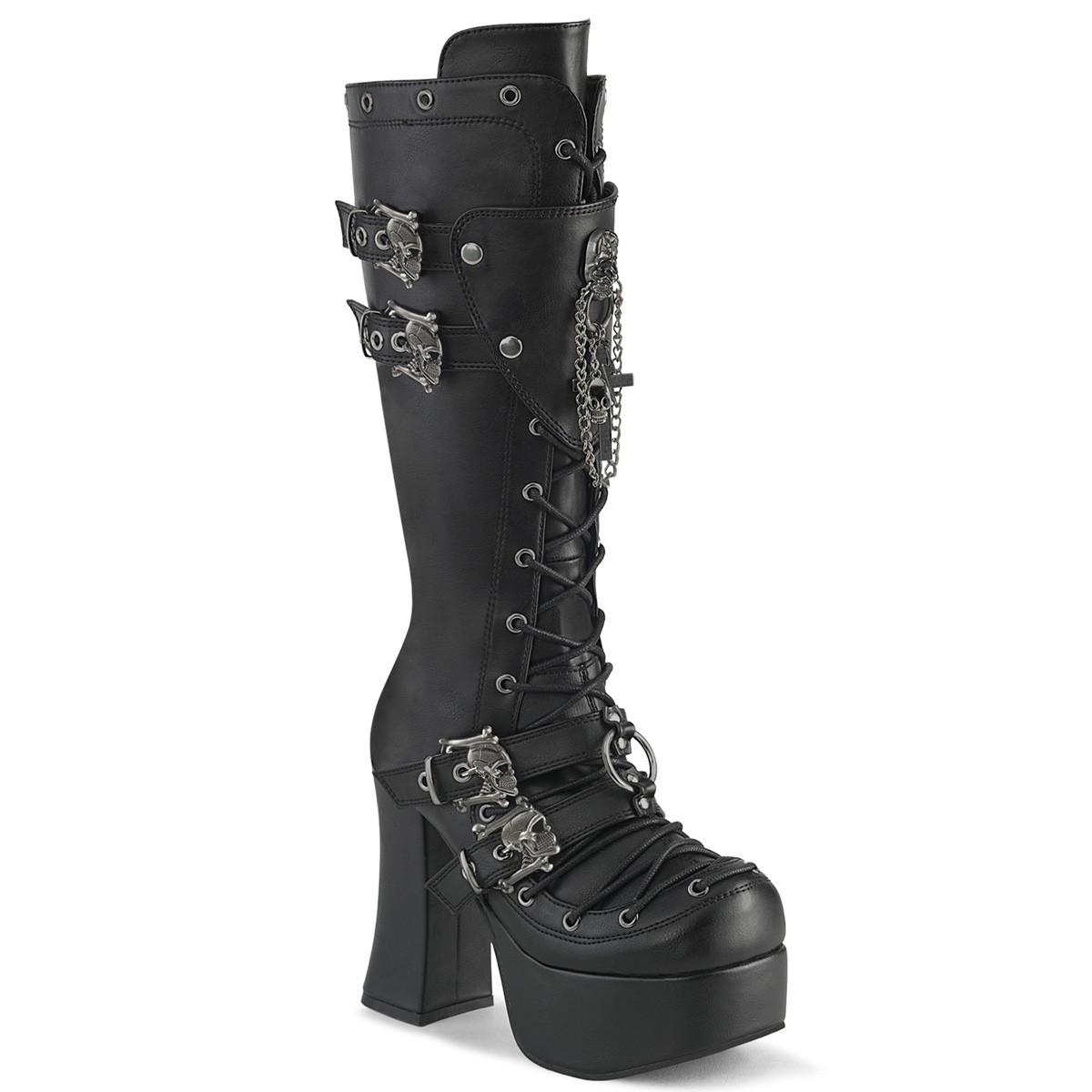 Black Platform KISS 1970s Punk Rock Tribute Band Gene Simmons Mens