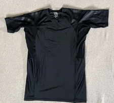 Sanabul No Gi Rash Guard Shirt Men’s Size Large Black MMA Jujitsu 