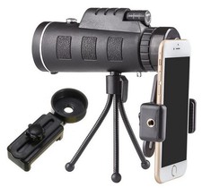 40x60 outdoor spotting Monocular Telescope Zoom scope tripod holder compass