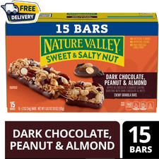 Nature Valley Granola Bars, Sweet and Salty Nut, Variety Pack, 15 Bars, 18 OZ