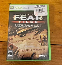 F.E.A.R. Files Expansion Pack Series - Microsoft Xbox 360, 2007 CIB RARE***