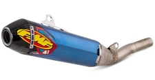 FMF Factory 4.1 RCT Spark Arrestor Blue Titanium/Carbon Tip Muffler (044455)