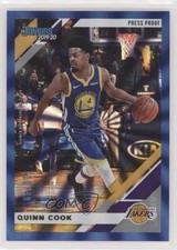 2019-20 Panini Donruss Press Proof Blue Laser 10/49 Quinn Cook #68 5l1
