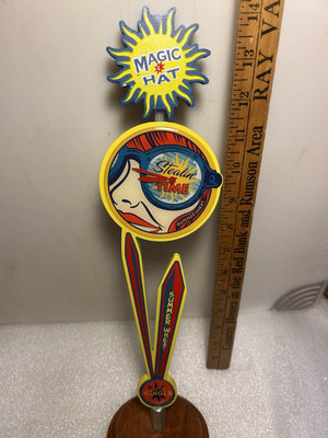 MAGIC HAT BREWING STEALING TIME SUMMER WHEAT Draft beer tap handle. VERMONT