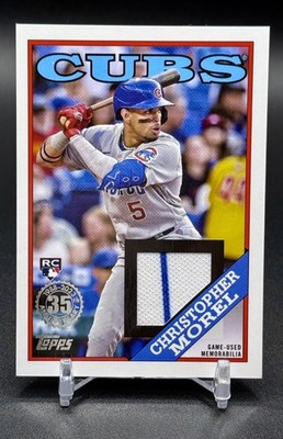 2023 Topps Series 1 Christopher Morel Rookie Patch 1988 Topps Relics 88R-CM Cubs