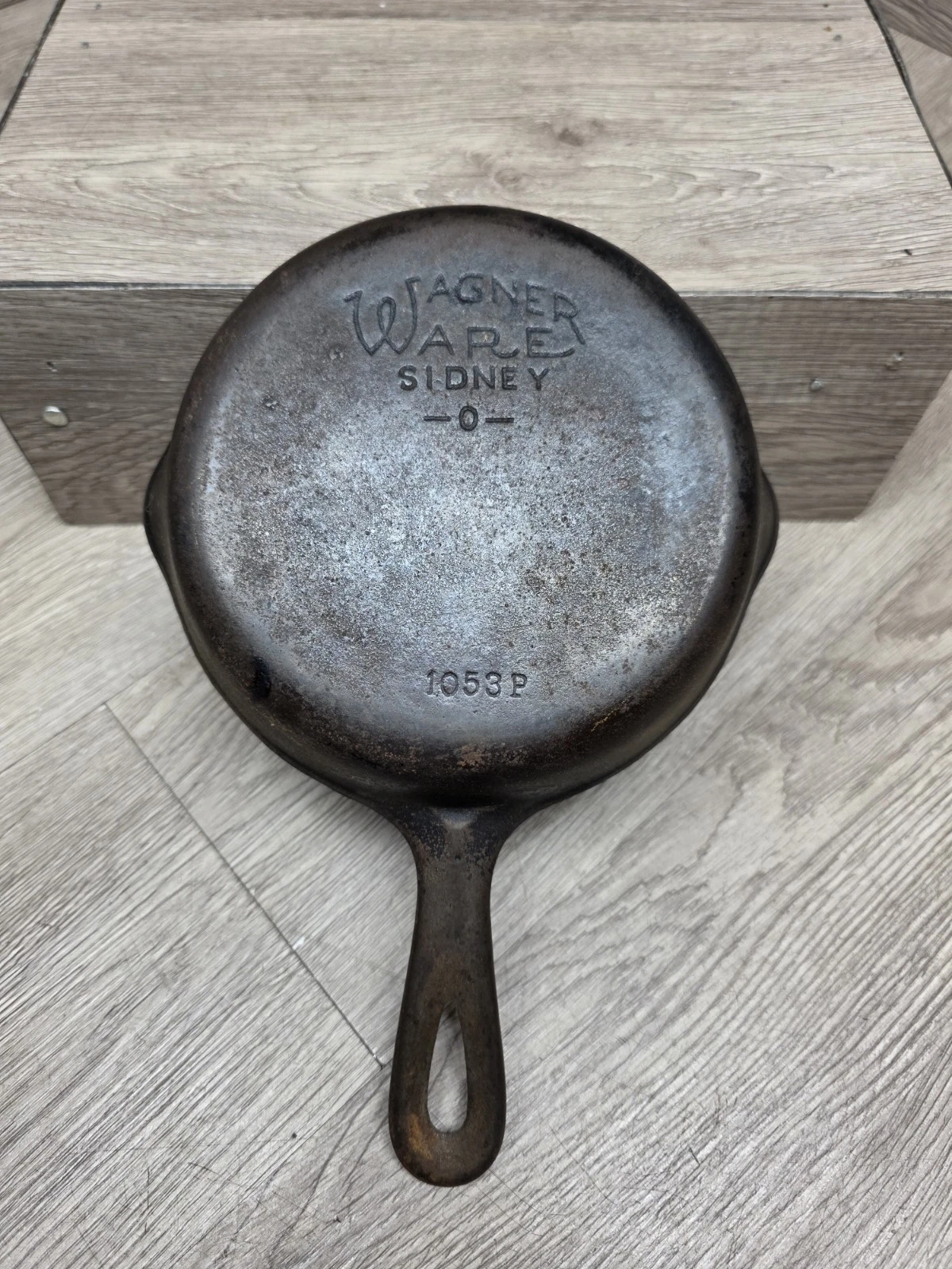 Wagner Ware Sidney O No. 3 Cast Iron Skillet 1053 P Will Need Seasoning!!.