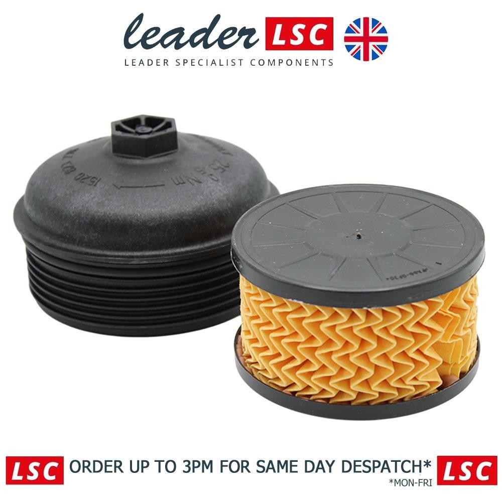 Oil Filter and Cover for Nissan Juke Micra Pulsar Qashqai 1520800Q1E Genuine New