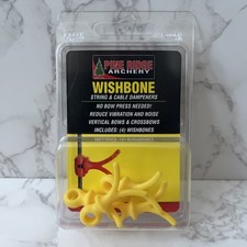 4 Pack Pine Ridge Archery Wishbone String Cable Dampeners Yellow New NIP 2725-Y