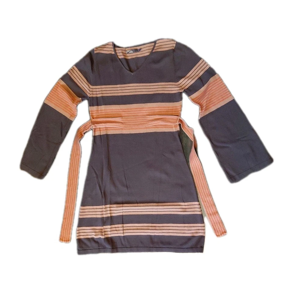 Vestido suéter PrAna cintura amarrada inverno ao ar livre camadas ativas feminino tamanho grande - Imagem 3 de 4
